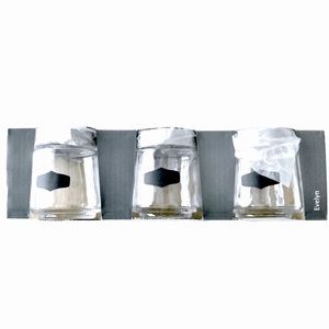 🆕 Set of 3 Spice Jars w/Black Writable Fronts 5.2oz Ea NWT